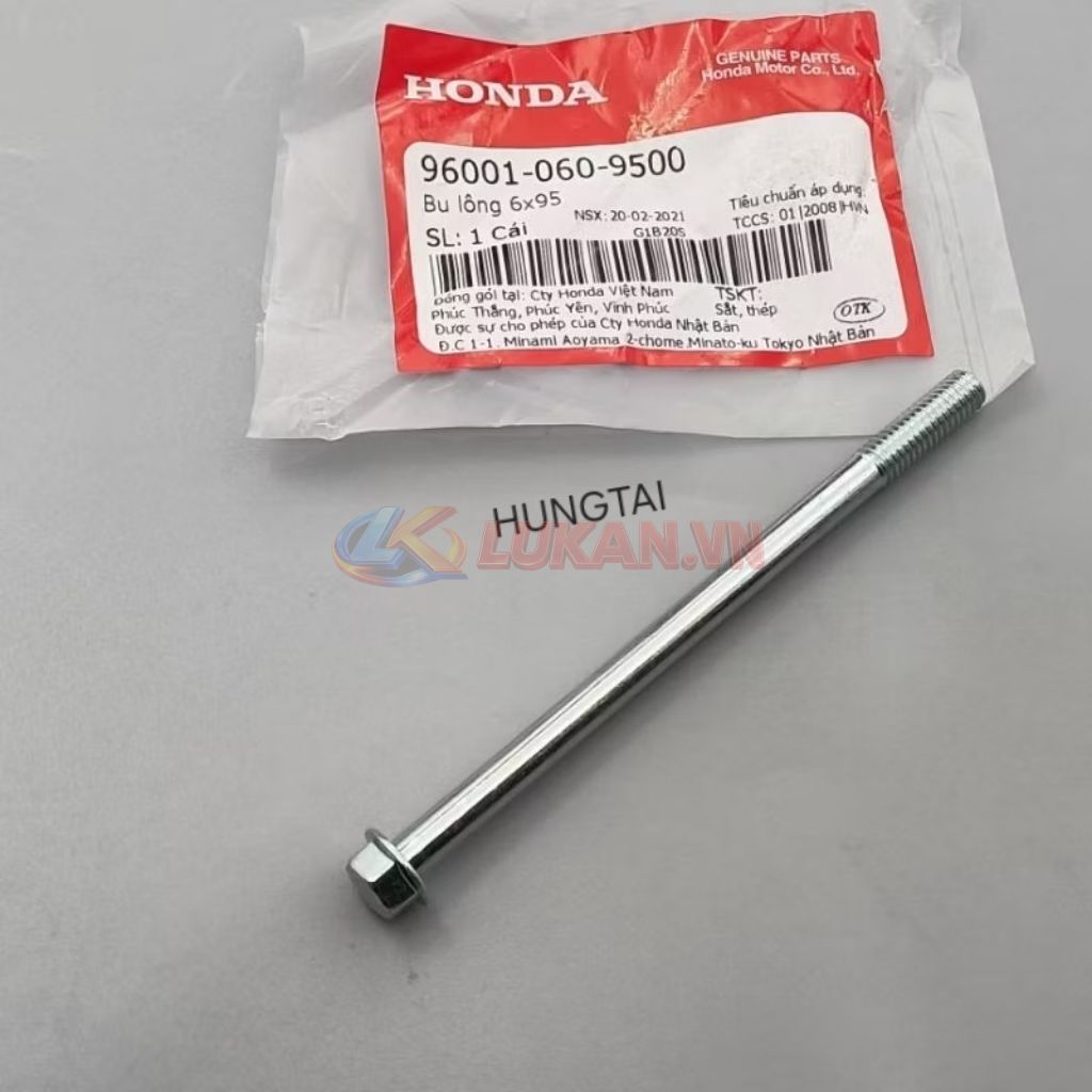 Ốc, bu lông 6x95 lốc nắp máy FUTURE 2, NEO, WAVE 125.... zin 96001-060-9500 - Ảnh 4