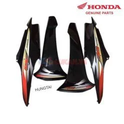 Bộ nhựa dàn áo, võ xe WAVE A, ALPHA 100.... Đen cam zin Honda