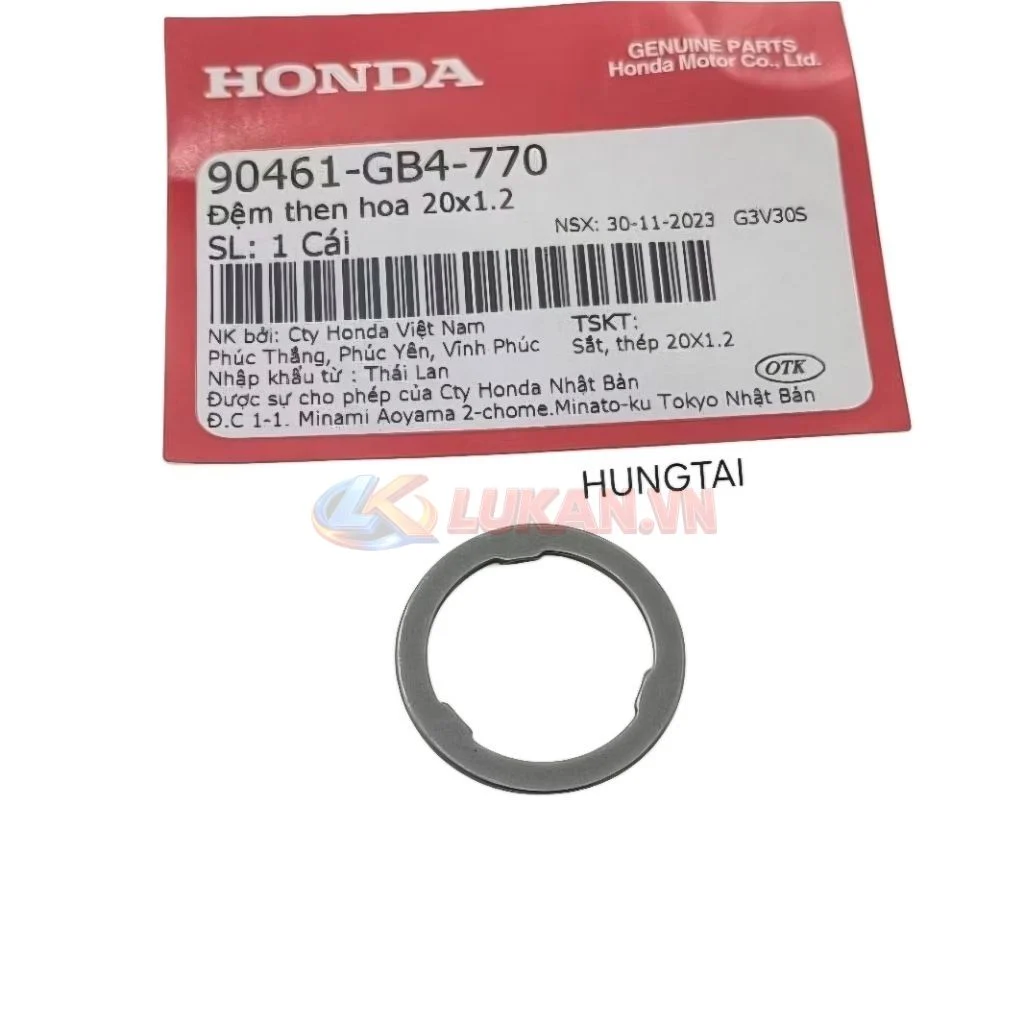 Đệm 20x1.2 gài cốt nhông tải số DREAM, WAVE, FUTURE... zin 90461-GB4-770