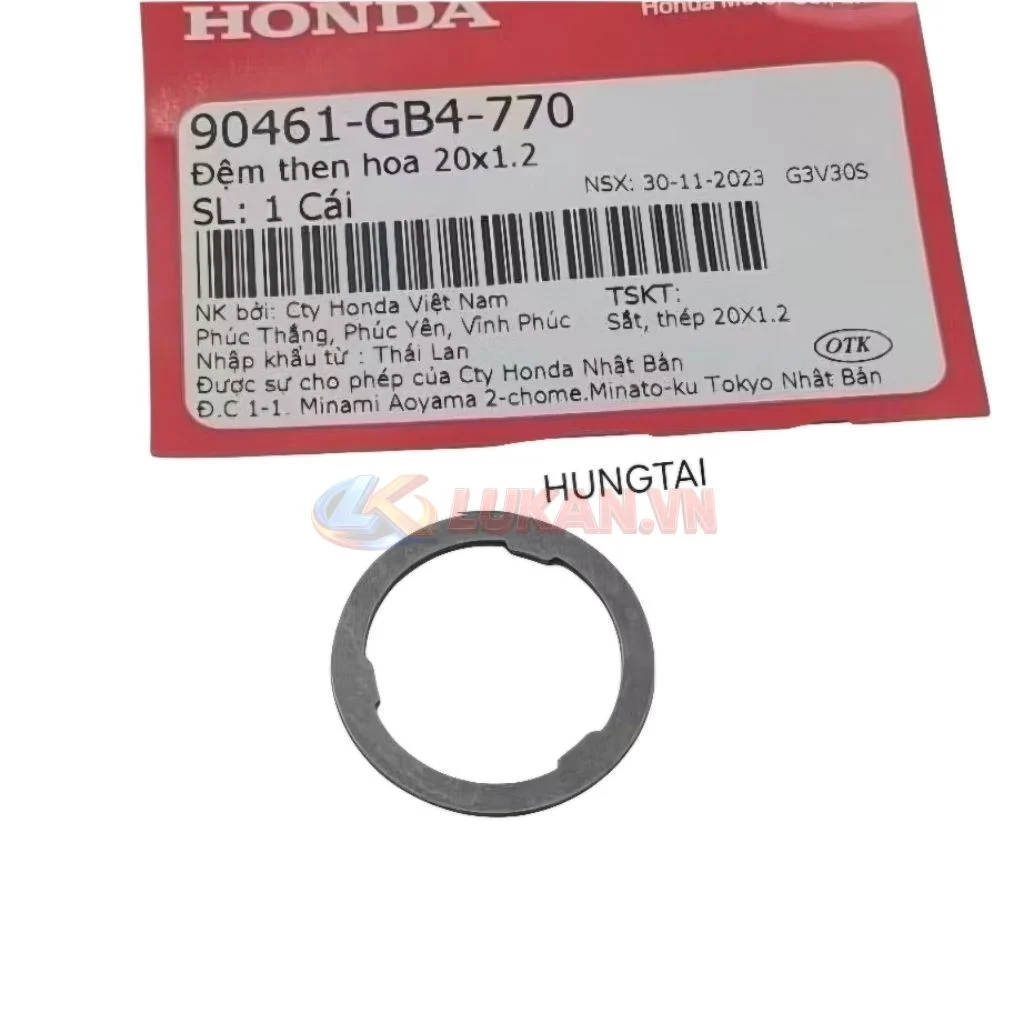 Đệm 20x1.2 gài cốt nhông tải số DREAM, WAVE, FUTURE... zin 90461-GB4-770 - Ảnh 3