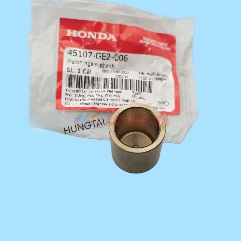Piston heo dầu phanh, thắng WAVE Thái, ZX, RS, FUTURE... zin 45107-GE2-006 - Ảnh 3