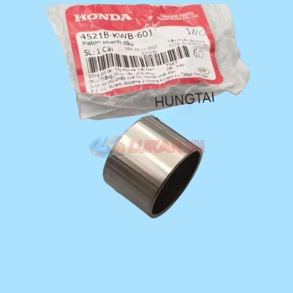 Piston heo dầu phanh, thắng WAVE S110, RSX, FUTURE 125, WINNER... zin 45218-KWB-601