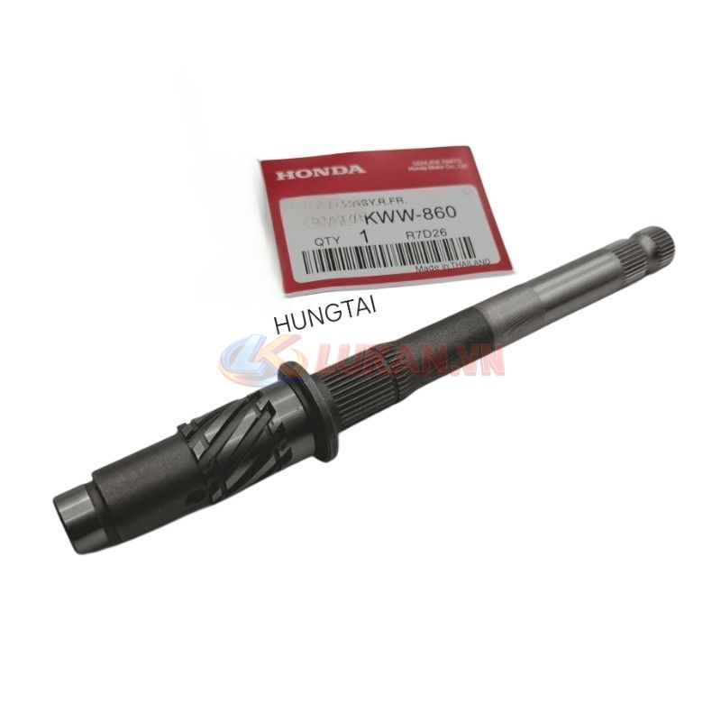 Trục cốt nhông giò đạp, khởi động WAVE S110, RSX, BLADE, A110... zin 28251-KWB-B10, KWW-740 - Ảnh 3