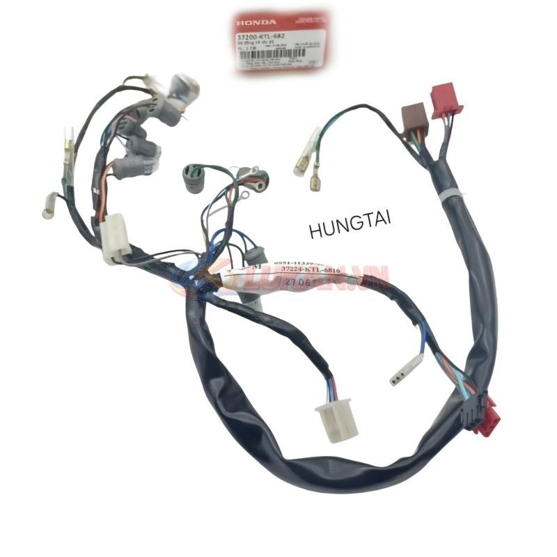 Dây điện, giắc cắm đồng hồ, đèn báo WAVE A, RS, S100, RSX... zin - Ảnh 2