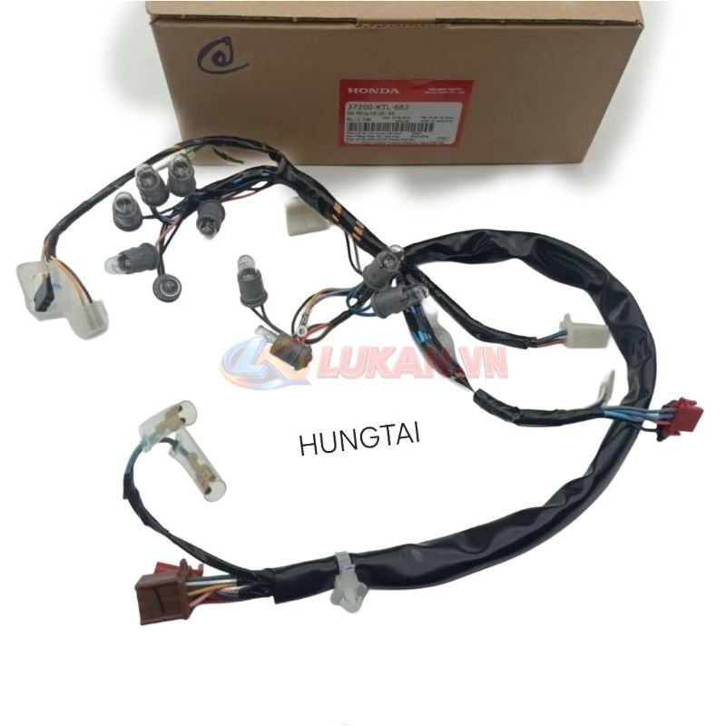 Dây điện, giắc cắm đồng hồ, đèn báo WAVE A, RS, S100, RSX... zin - Ảnh 3