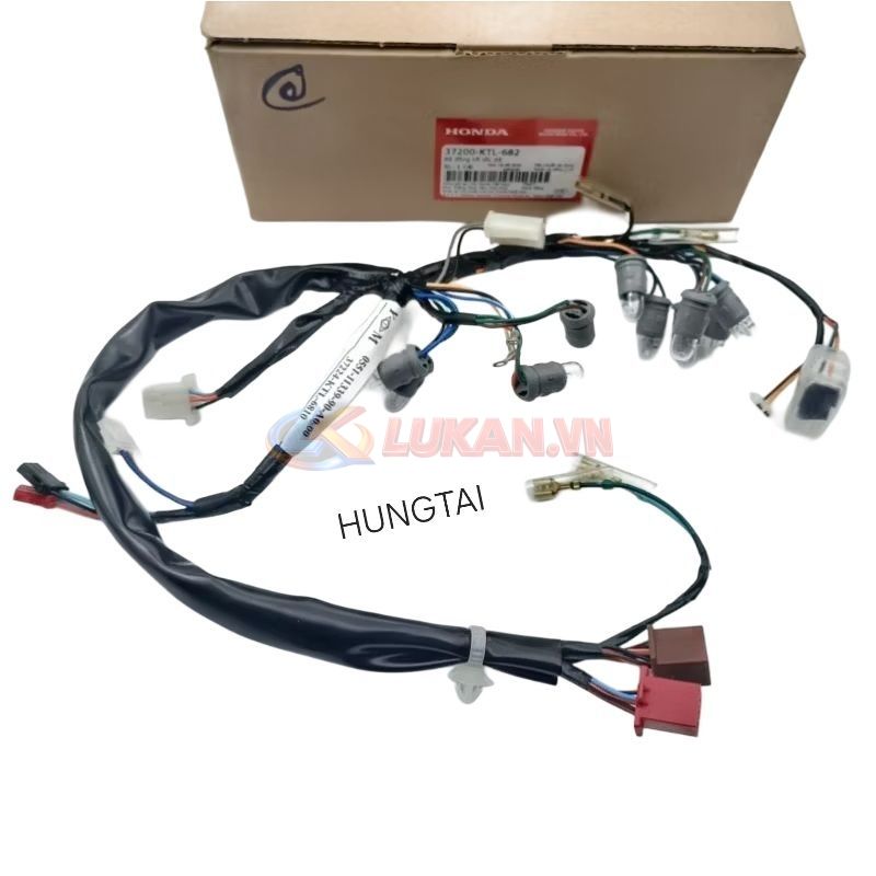 Dây điện, giắc cắm đồng hồ, đèn báo WAVE A, RS, S100, RSX... zin - Ảnh 4