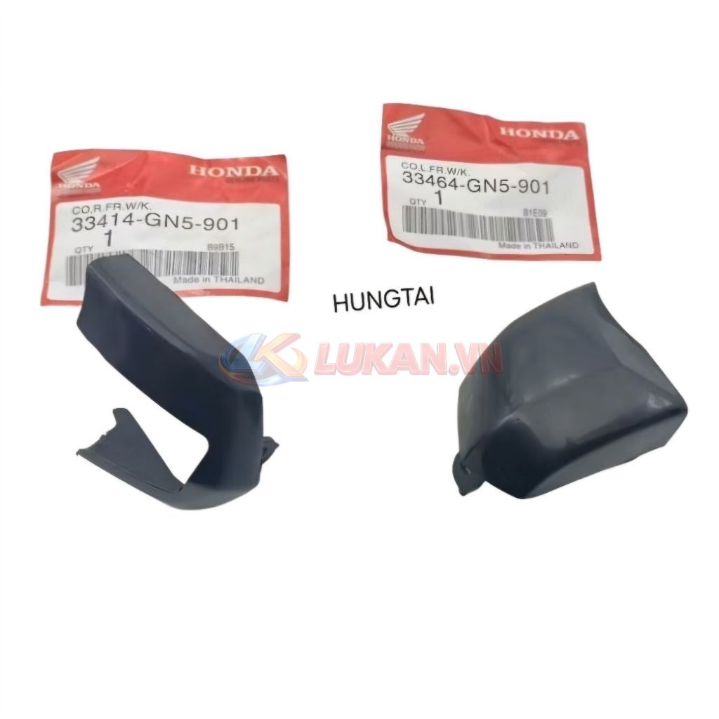 Cặp nắp ốp đen, chụp xi nhan trước xe DREAM zin Honda Thái 33414-GN5-901, 33464-GN5-901 - Ảnh 2