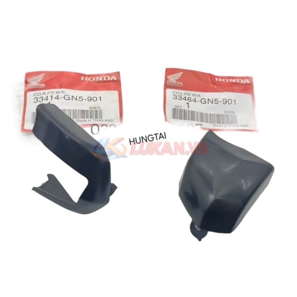 Cặp nắp ốp đen, chụp xi nhan trước xe DREAM zin Honda Thái 33414-GN5-901, 33464-GN5-901 - Ảnh 4