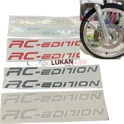 Tem dán phuộc trước DREAM, WAVE, FUTURE...  đủ màu RC EDITION