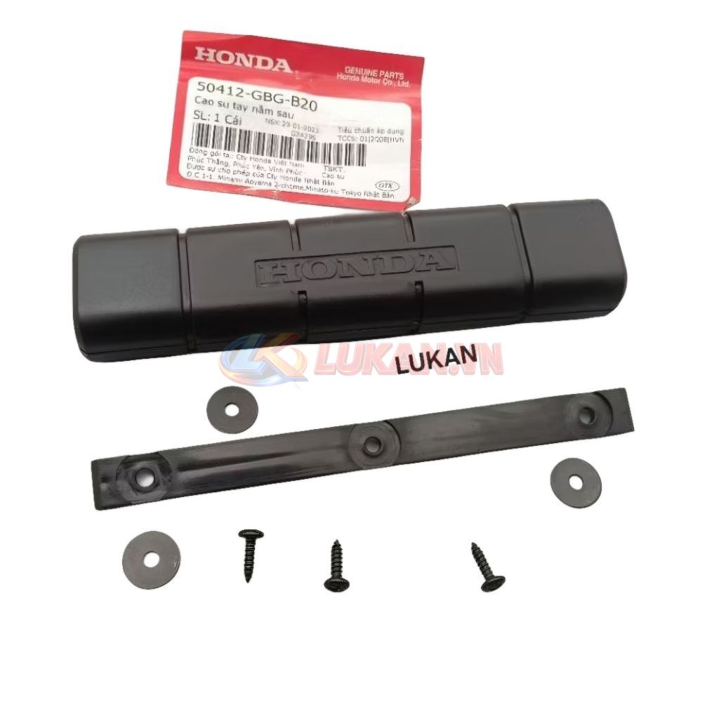 Bọc cao su tay xách, cảng đuôi xe Super DREAM Việt zin Honda 50412-GBG-B20, 50414-GBG-B20 - Ảnh 3