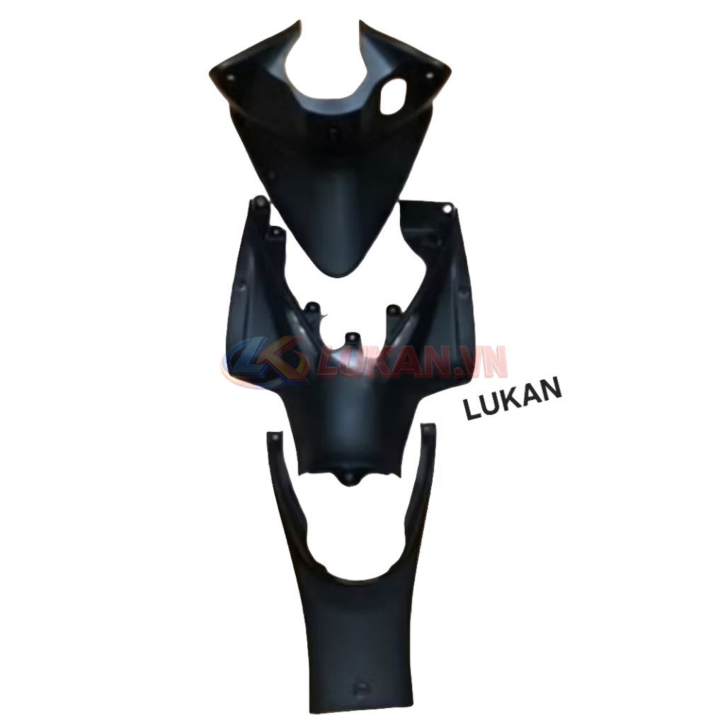 Bộ 3 nhựa nhám ốp yếm khóa, sườn bụng baga WAVE S110, RSX.... zin - Ảnh 3