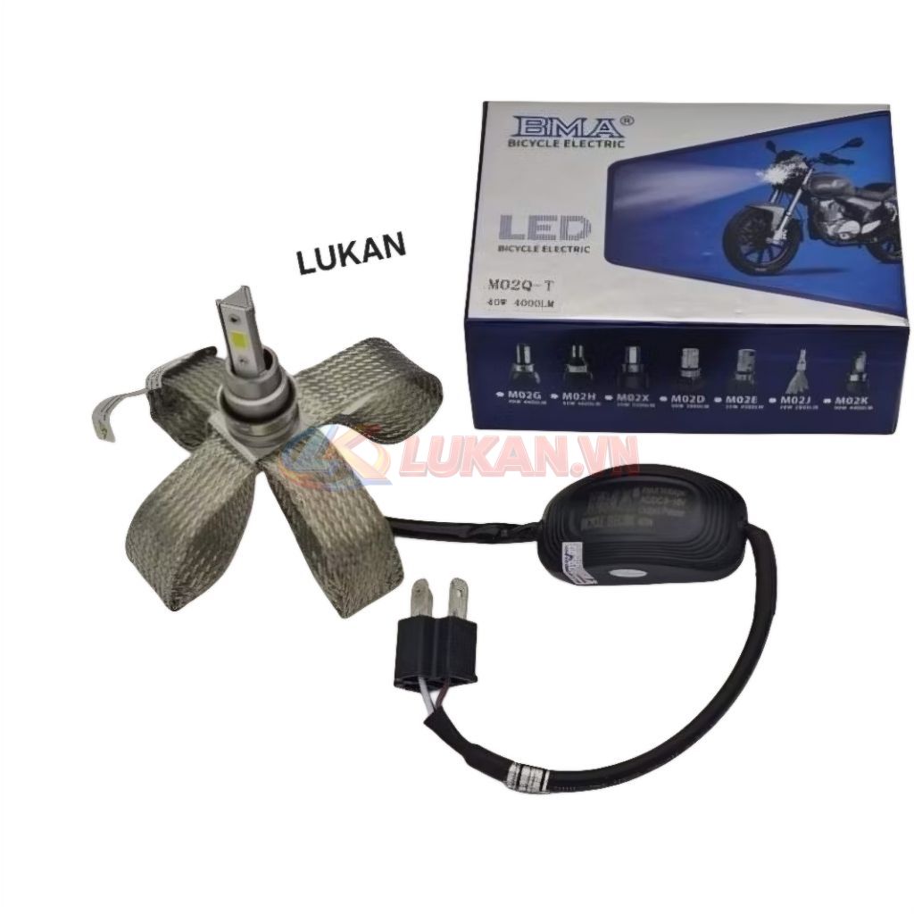 Bóng đèn pha LED siêu sáng DREAM, WAVE, FUTURE, CUB.... tản nhiệt lưới - Ảnh 2