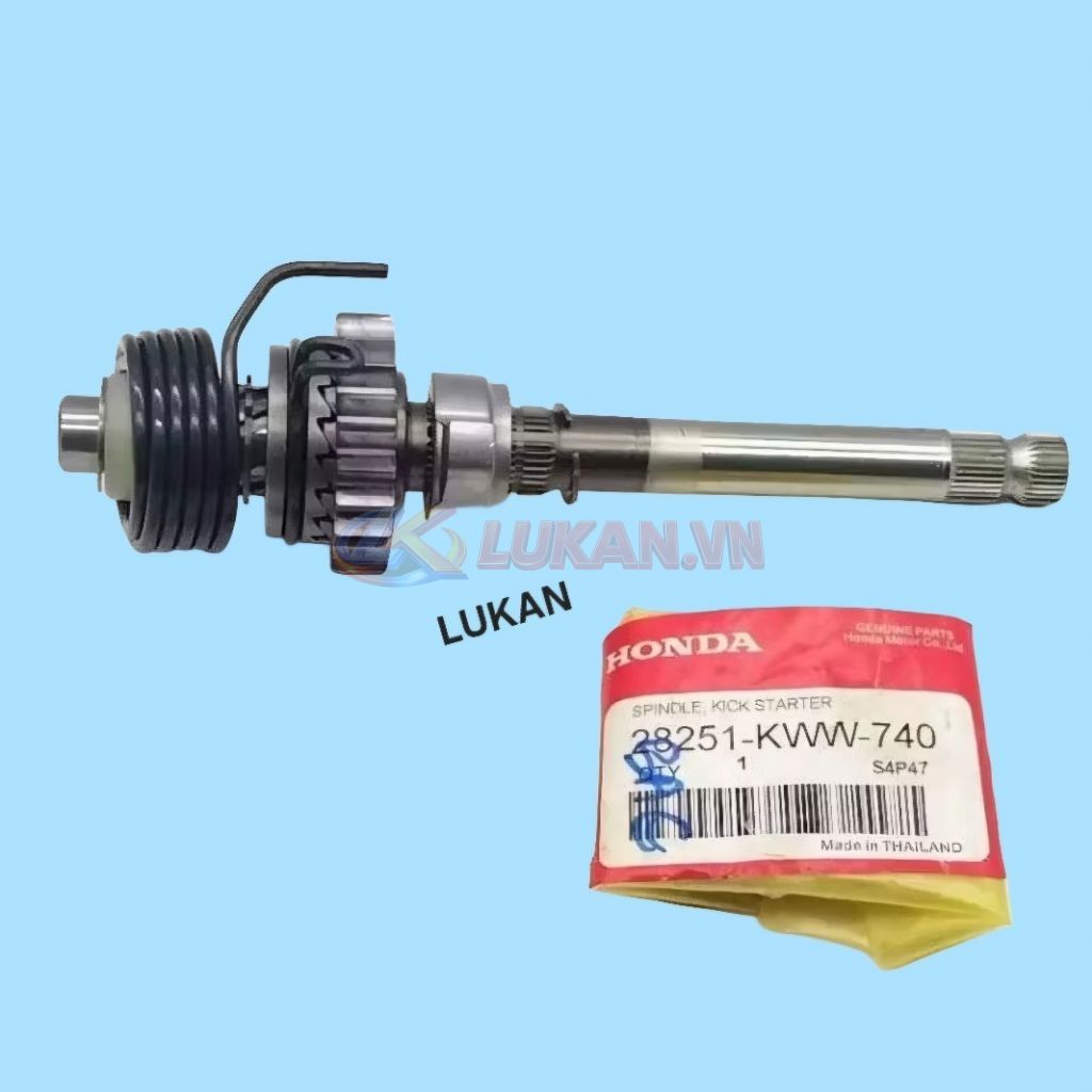 Bộ cốt nhông, trục giò đạp xe WAVE S110, RSX, BLADE, A110... zin khởi động - Ảnh 4
