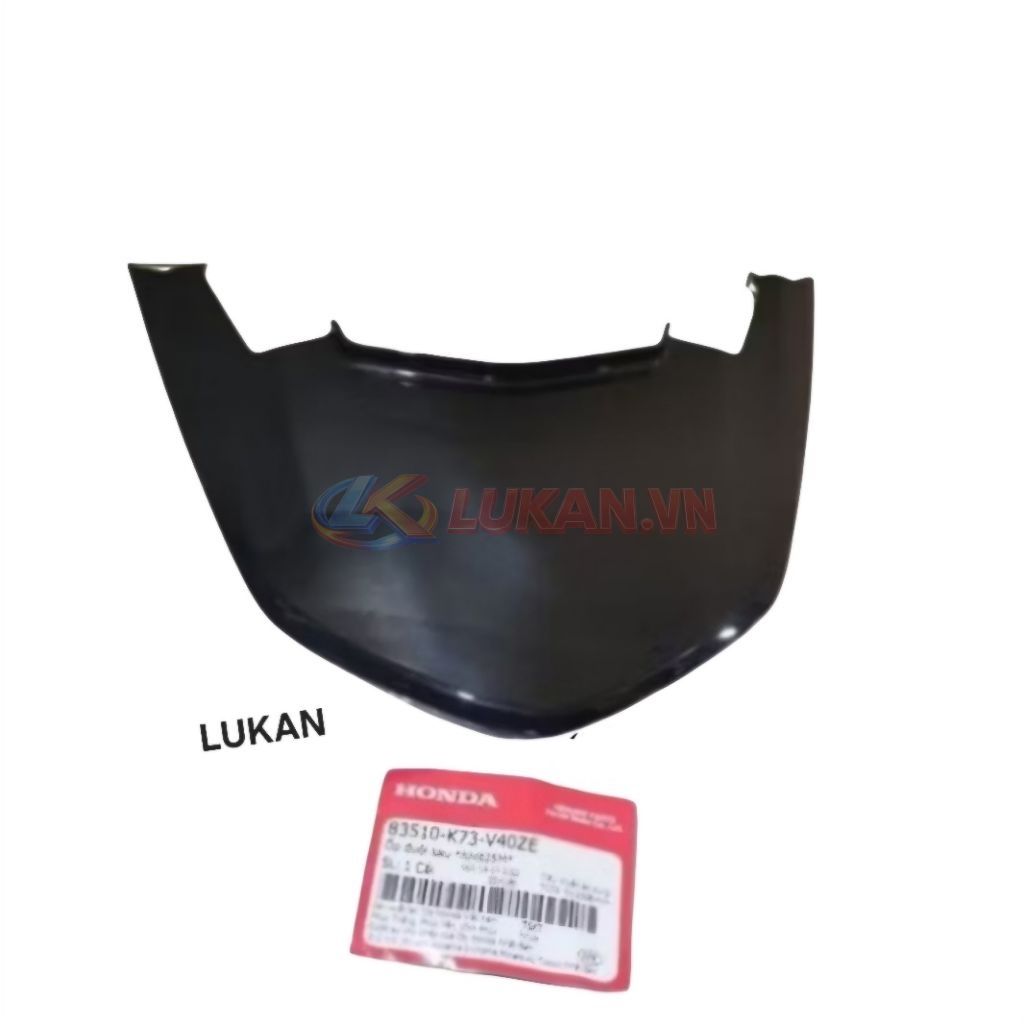 Nắp ốp võ nhựa đuôi, mu rùa xe FUTURE LED 125 Đen zin Honda 83510-K73-V40ZE
