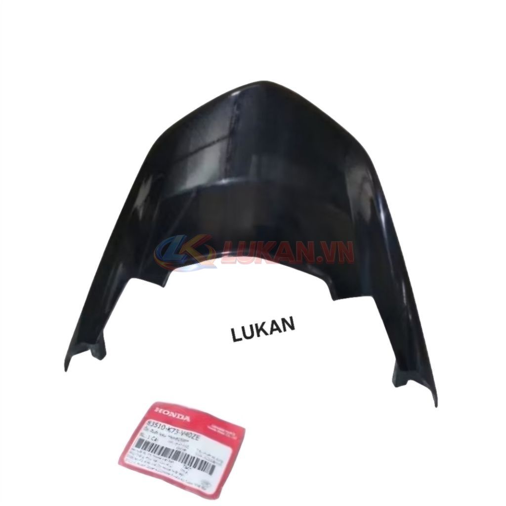 Nắp ốp võ nhựa đuôi, mu rùa xe FUTURE LED 125 Đen zin Honda 83510-K73-V40ZE - Ảnh 3