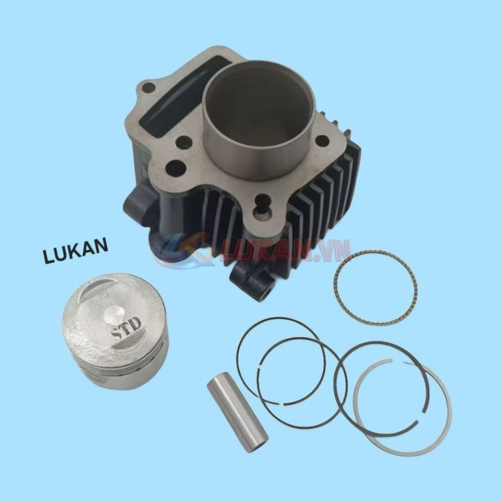Bộ lòng hơi xi lanh xe CUB 70, 81 49cm... luôn piston bạc ắc - Ảnh 2