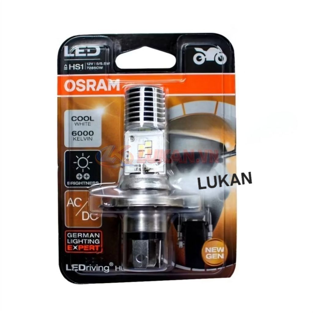 Bóng đèn pha led xe WAVE, FUTURE... chân H4 chính hãng Osram - Ảnh 3