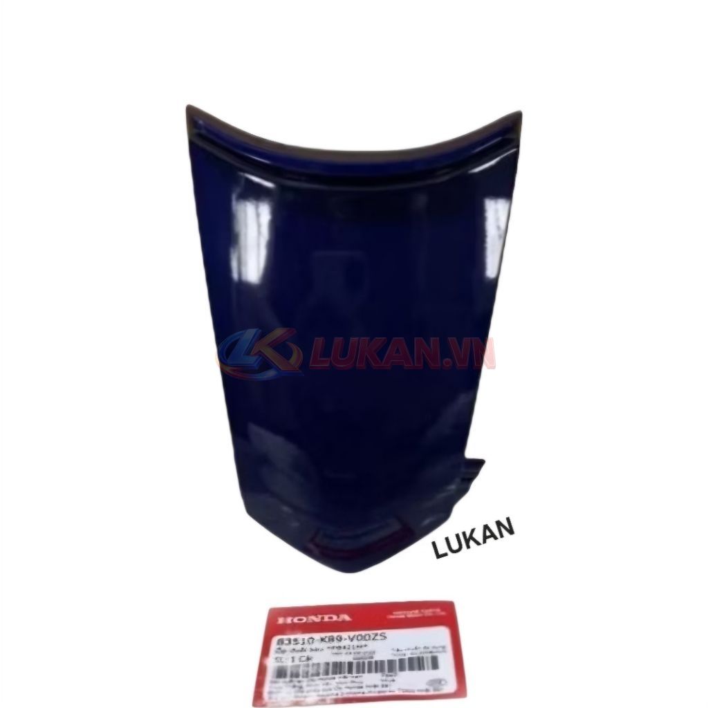 Nắp ốp nhựa đuôi, mu rùa xe WAVE A, ALPHA 110... Xanh mực zin 83510-K89-V00ZS - Ảnh 2