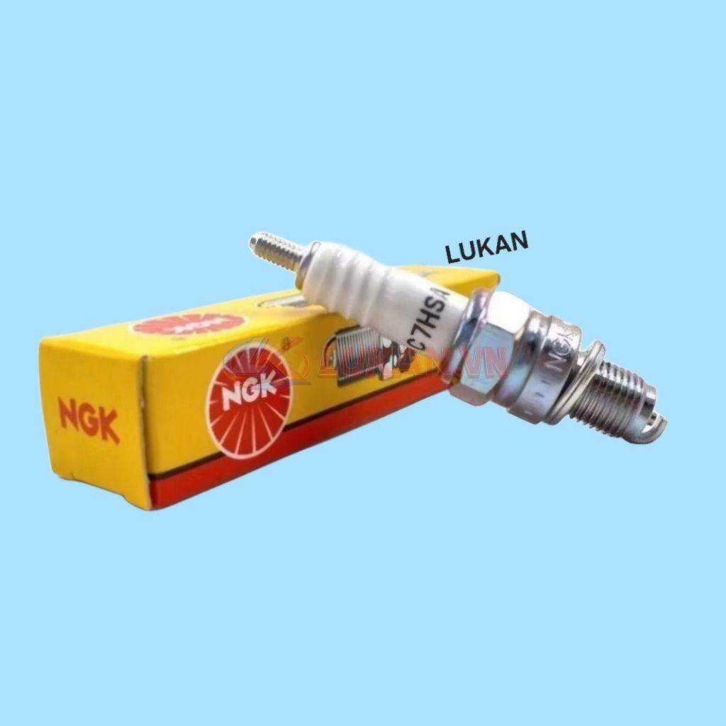 Bugi đánh lửa điện C7HSA xe DREAM, WAVE, FUTURE, CUB.... zin NGK - Ảnh 2