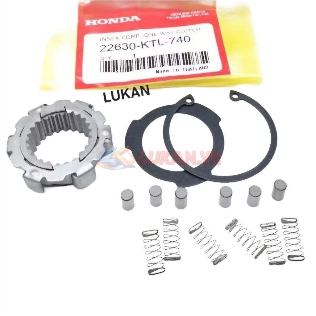 Bộ đạn rế, phe bi chuông nồi côn WAVE A, RS, S100, RSX... zin