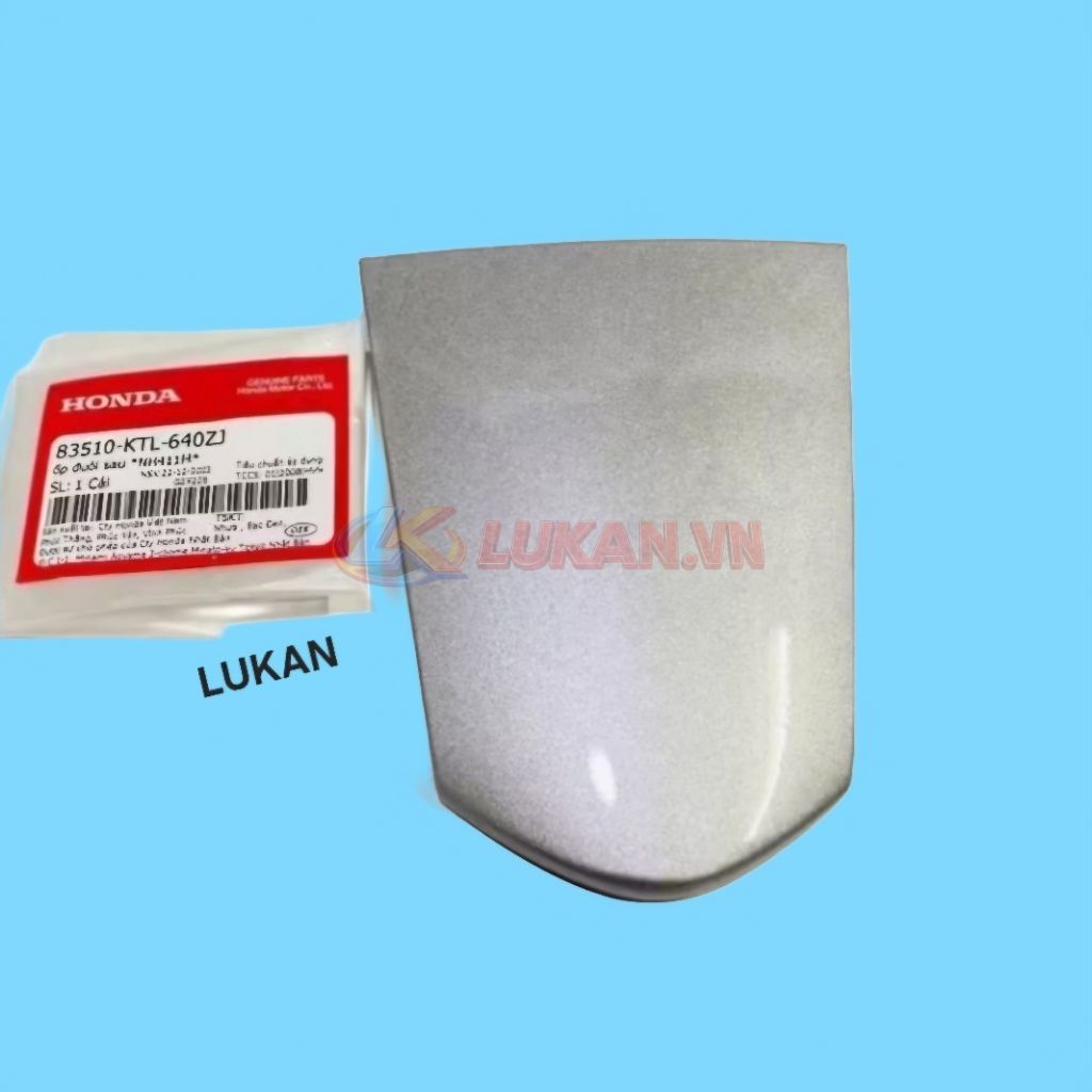 Nắp ốp võ nhựa đuôi, mu rùa WAVE A, ALPHA, RS, S100.... Bạc zin Honda 83510-KTL-640ZJ - Ảnh 3
