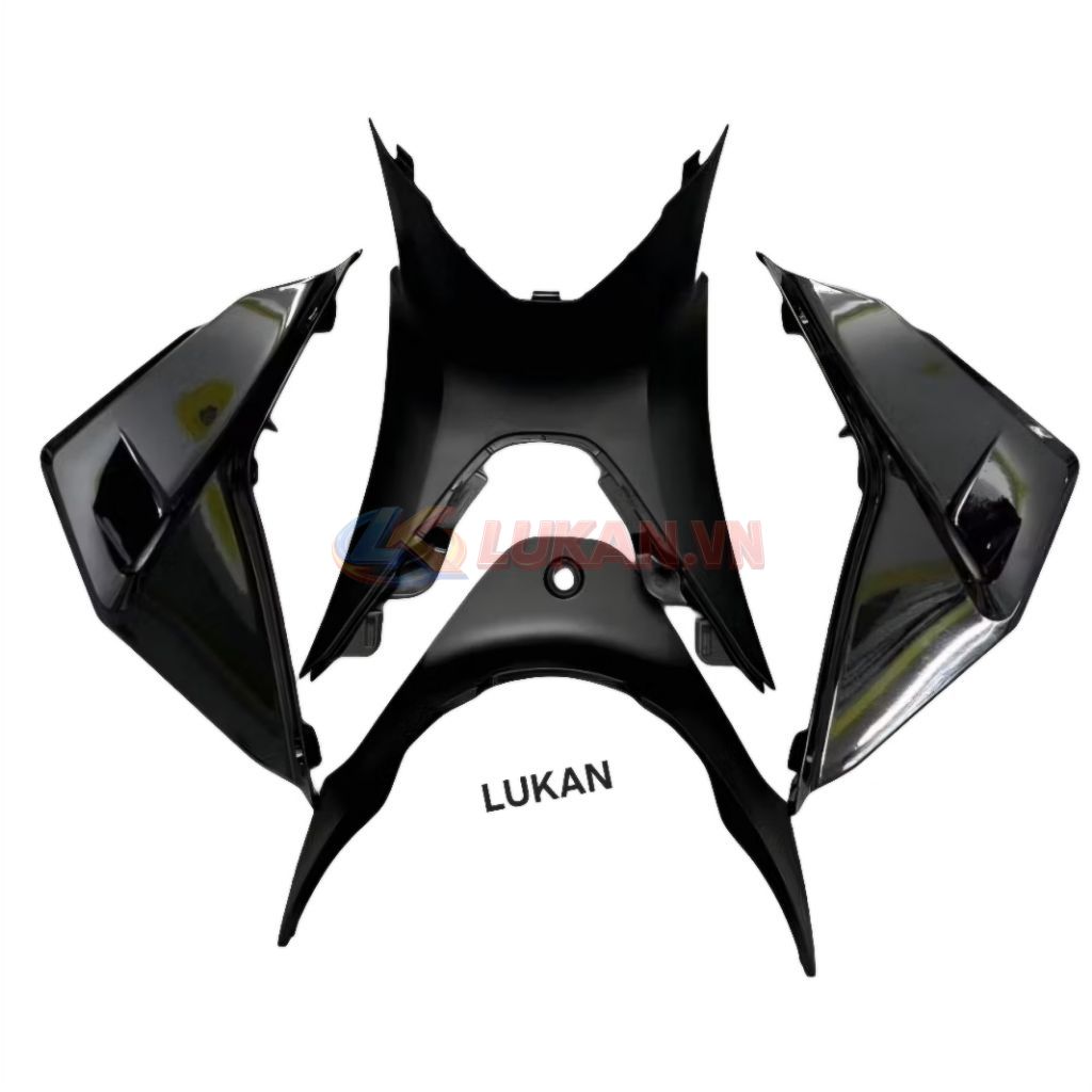 Bộ 4 nhựa ốp bụng đen, lườn baga, bửng yếm FUTURE LED 125 zin