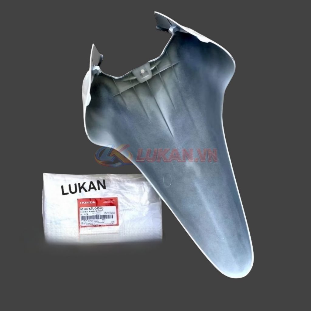 Nhựa chữ A, dè chắn bùn trước WAVE A, ALPHA, S100.... Trắng zin 61100-KTL-640YQ - Ảnh 2