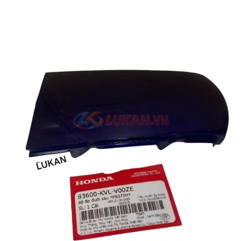 Ốp nắp võ nhựa đuôi, mu rùa xe FUTURE X 125 Xanh zin Honda 83600-KVL-V00ZE - Ảnh 2