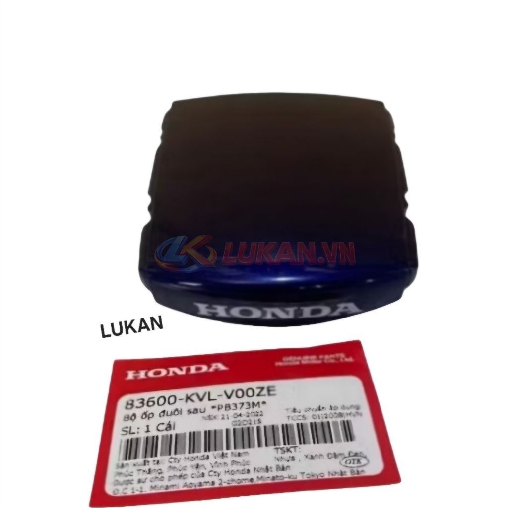 Ốp nắp võ nhựa đuôi, mu rùa xe FUTURE X 125 Xanh zin Honda 83600-KVL-V00ZE - Ảnh 3