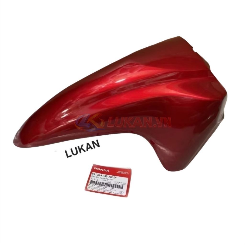 Nhựa chữ A, dè chắn bùn trước WAVE S110, RS, RSX.... Đỏ bóng zin 61100-KWW-A00ZF - Ảnh 4