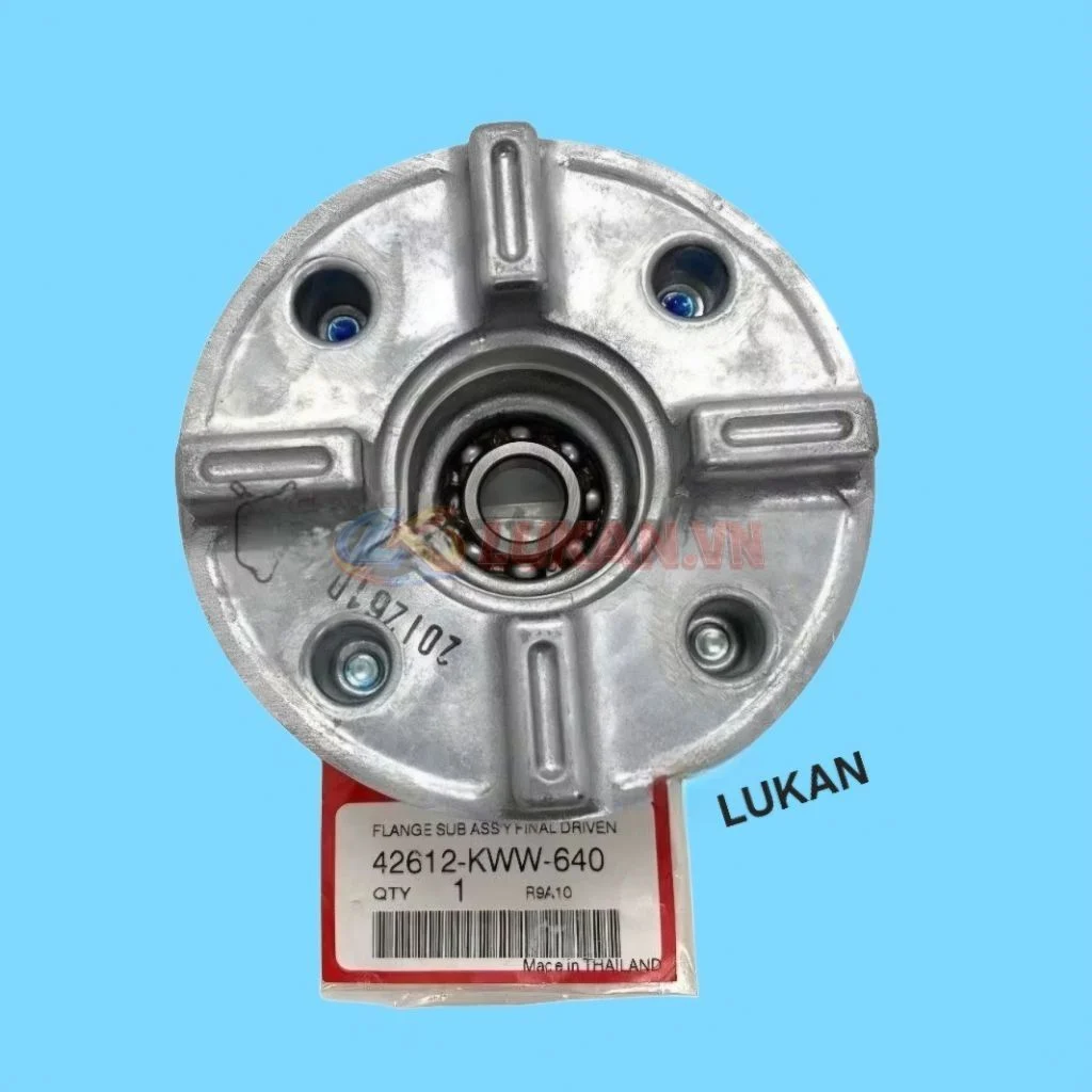 Cùi dĩa nhông tải, đùm bánh sau WAVE S110, RSX, ALPHA 110... zin 42612-KWW-640 - Ảnh 3