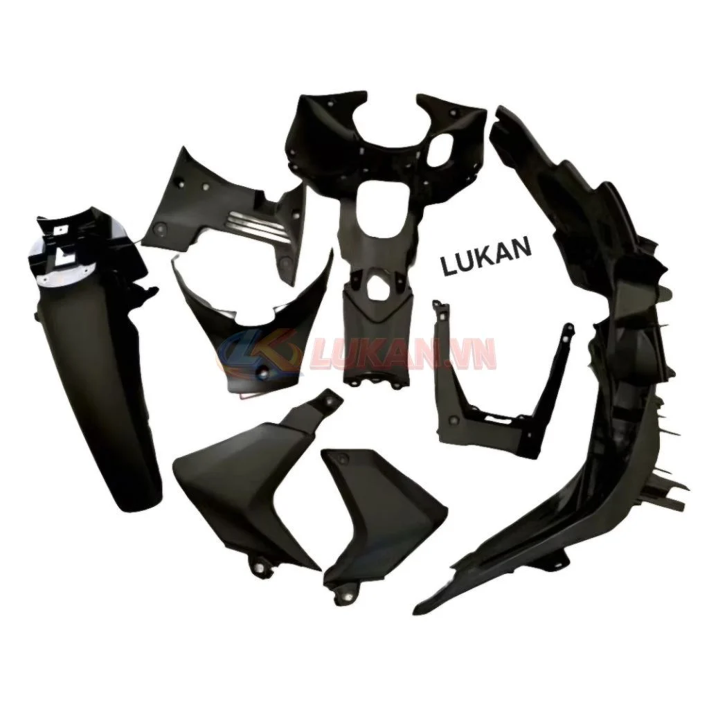 Bộ 8 nhựa nhám đen, áo xe FUTURE MẬP 125 zin chính hãng - Ảnh 3