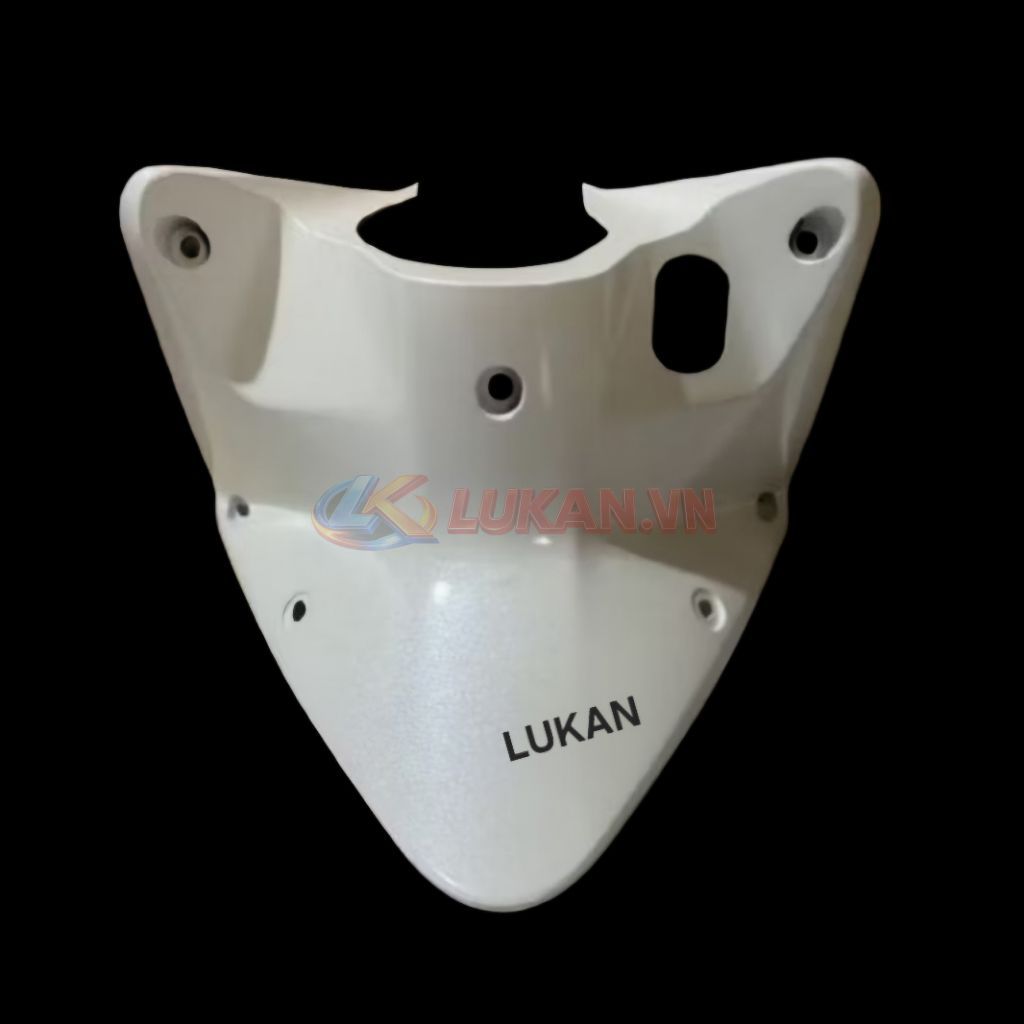 Nhựa ốp yếm khóa giữa baga xe WAVE S110, RSX.... Trắng zin Honda - Ảnh 2