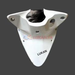 Nhựa ốp yếm khóa giữa baga xe WAVE S110, RSX.... Trắng zin Honda