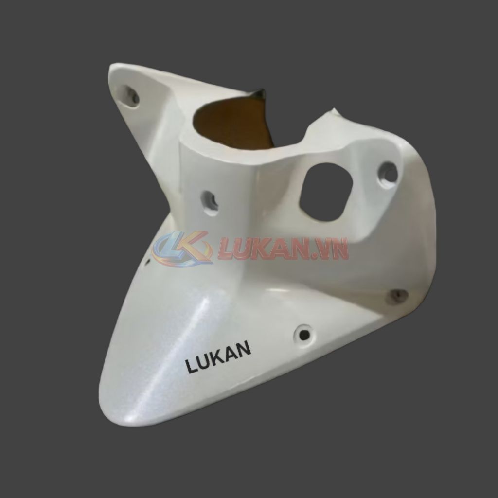 Nhựa ốp yếm khóa giữa baga xe WAVE S110, RSX.... Trắng zin Honda - Ảnh 3