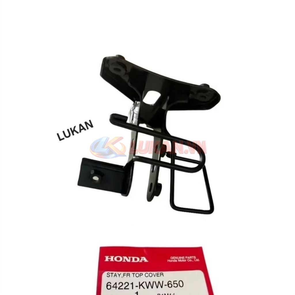 Khung pass nhựa mặt nạ trước xe WAVE S110, RSX... zin Honda 64221-KWW-650 - Ảnh 3