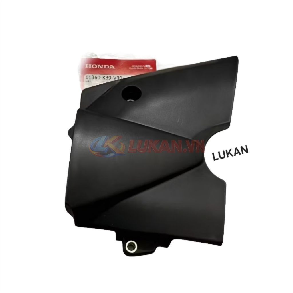 Ốp lốc che nhông, mang đuôi cá xe WAVE A, ALPHA 110.... Đen nhám zin 11360-K89-V00 - Ảnh 2