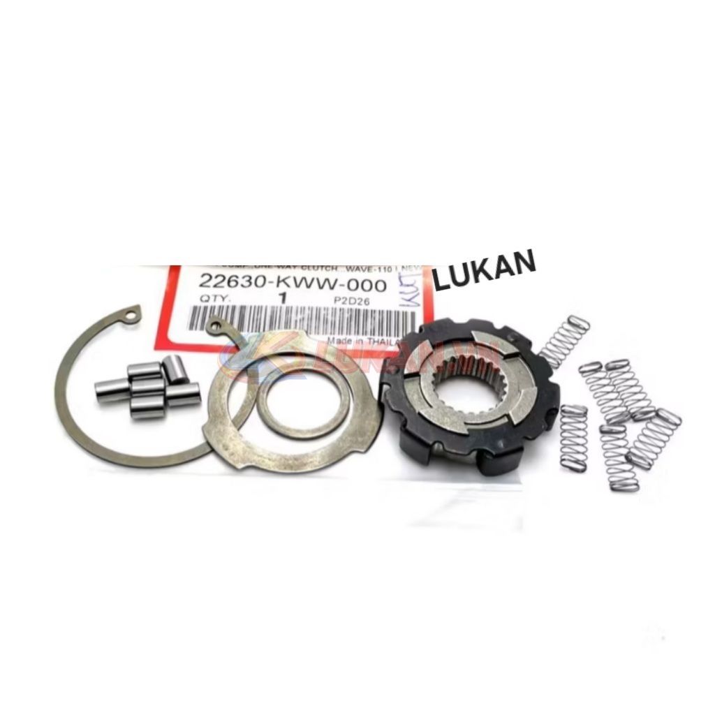 Bộ khâu rế, bi lò xo chuông nồi côn WAVE S110, RSX, BLADE, A110... zin 22630-KWW-742 - Ảnh 7
