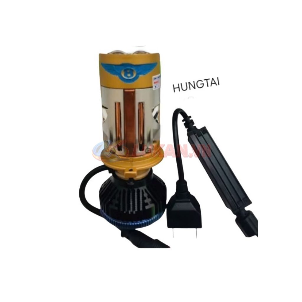 Bóng đèn pha bi cầu T12 siêu sáng xe WAVE, FUTURE... chân H4 75W - Ảnh 4