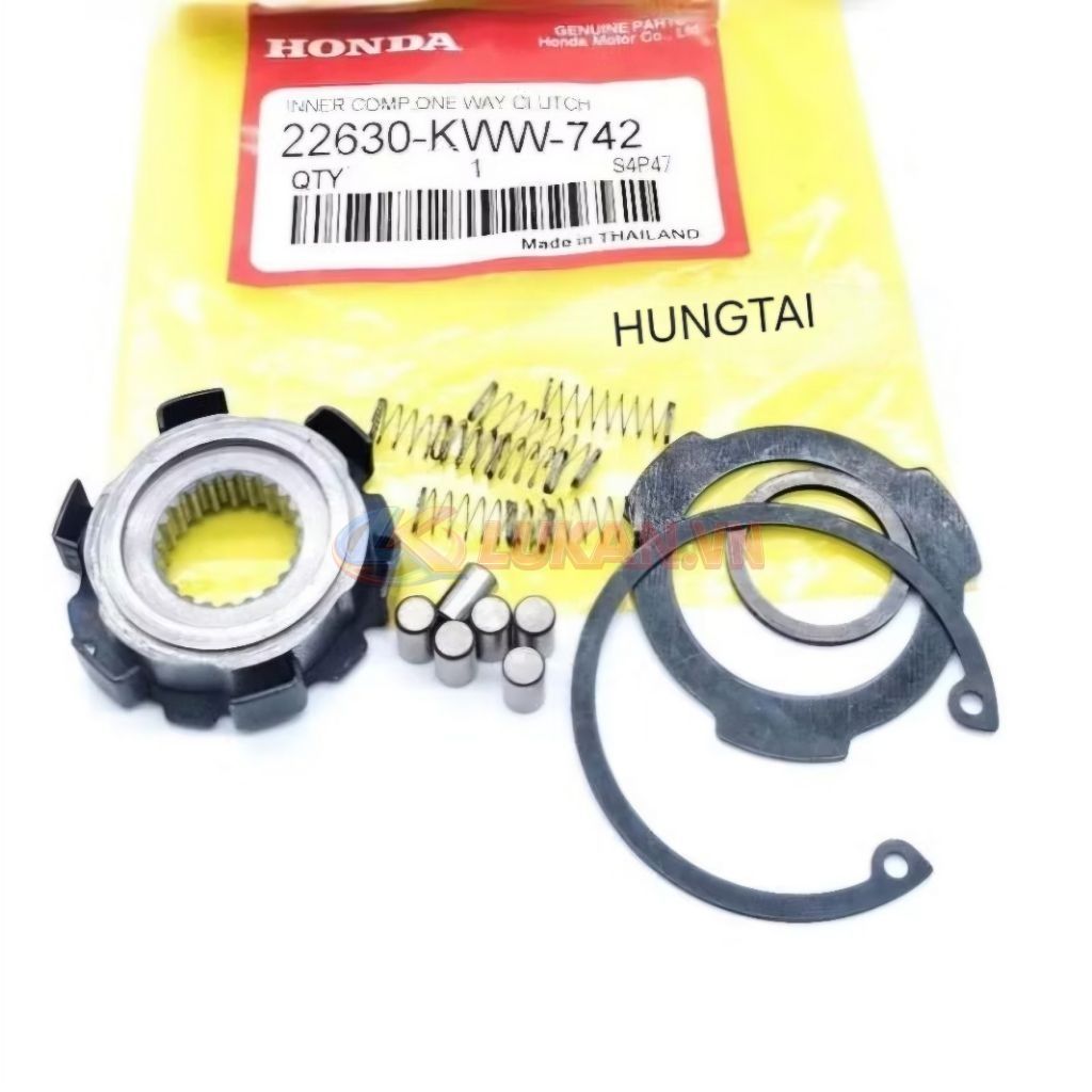 Bộ khâu rế, bi lò xo chuông nồi côn WAVE S110, RSX, BLADE, A110... zin 22630-KWW-742 - Ảnh 4