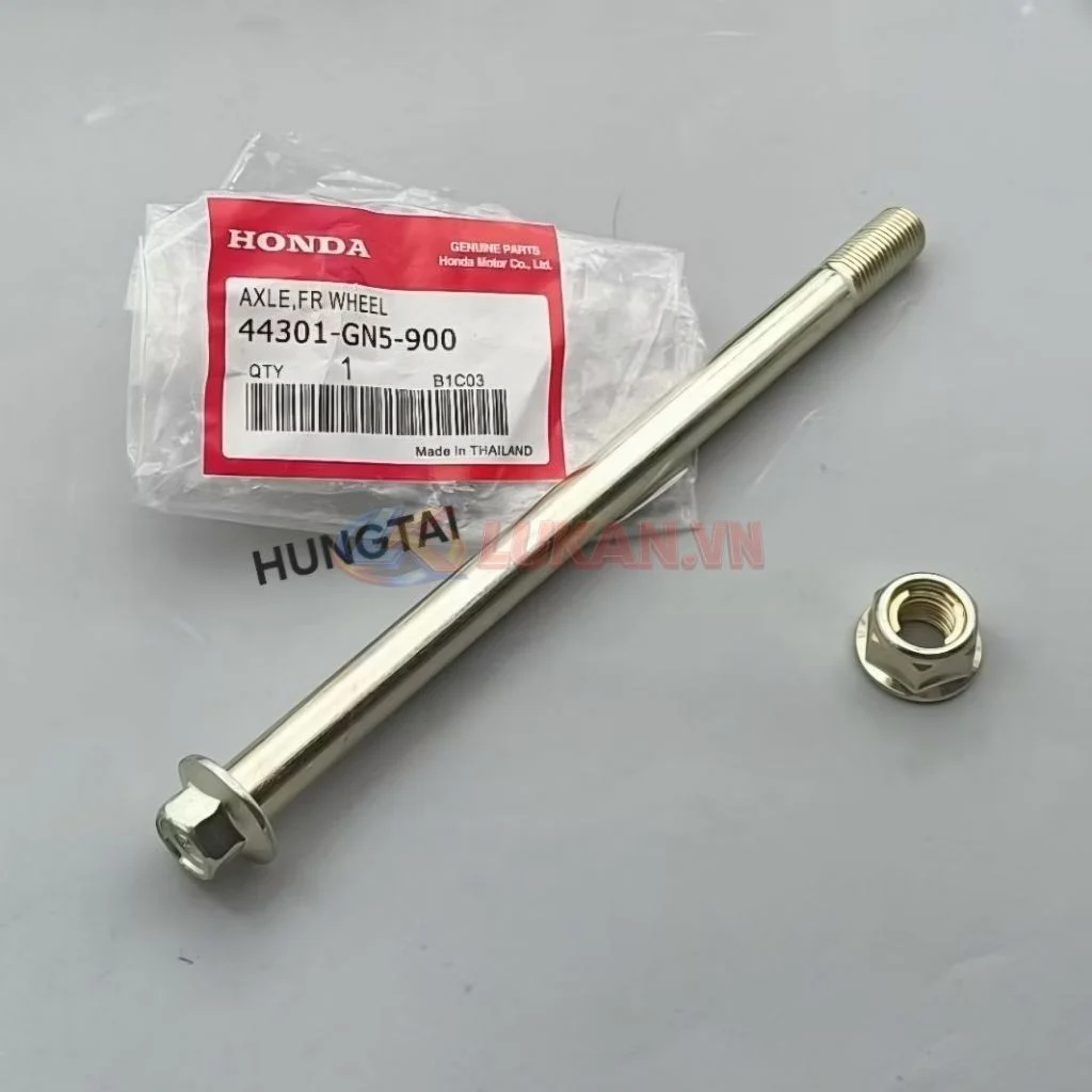 Trục cốt đùm bánh trước xe DREAM Thái zin Honda đầu số 10 - Ảnh 2