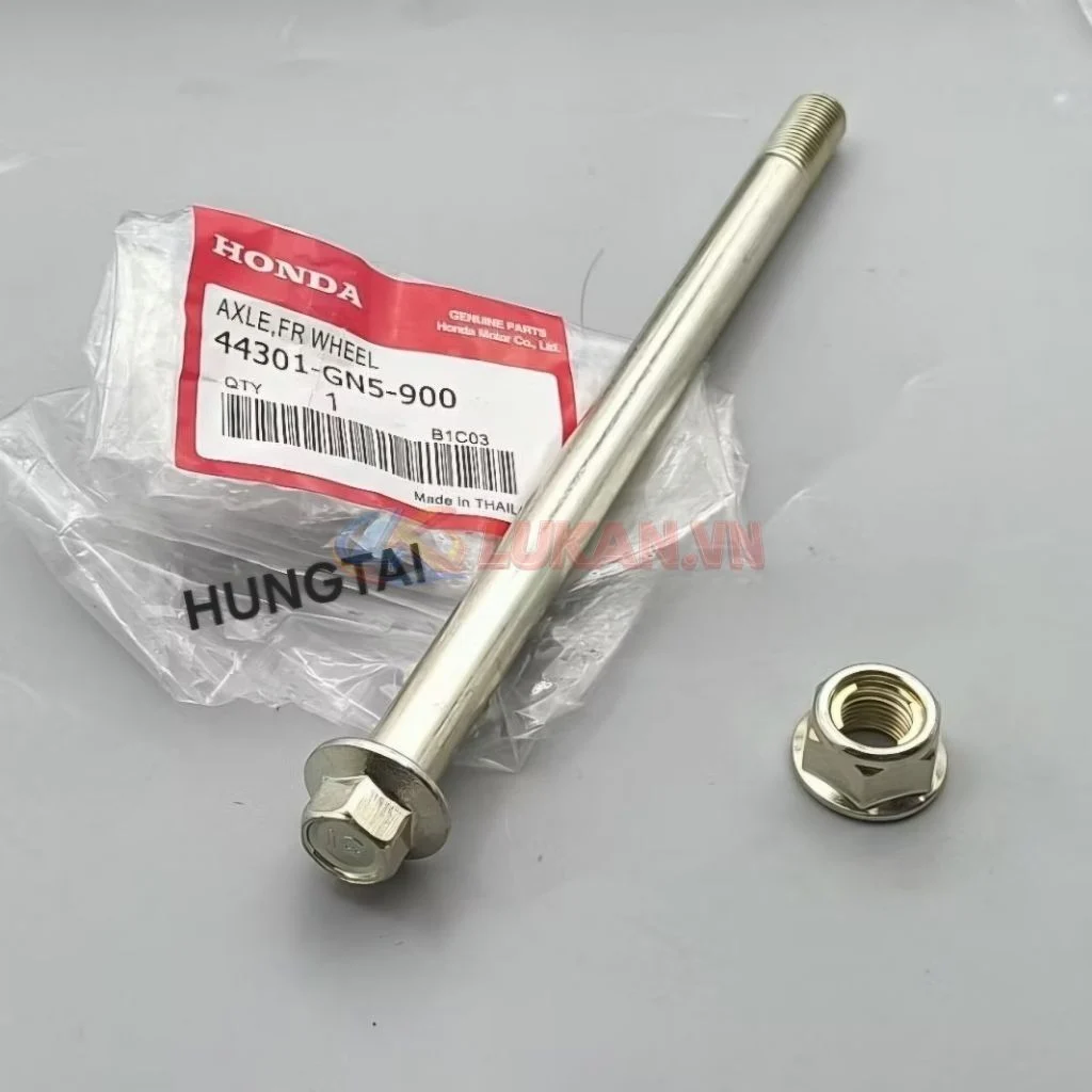 Trục cốt đùm bánh trước xe DREAM Thái zin Honda đầu số 10