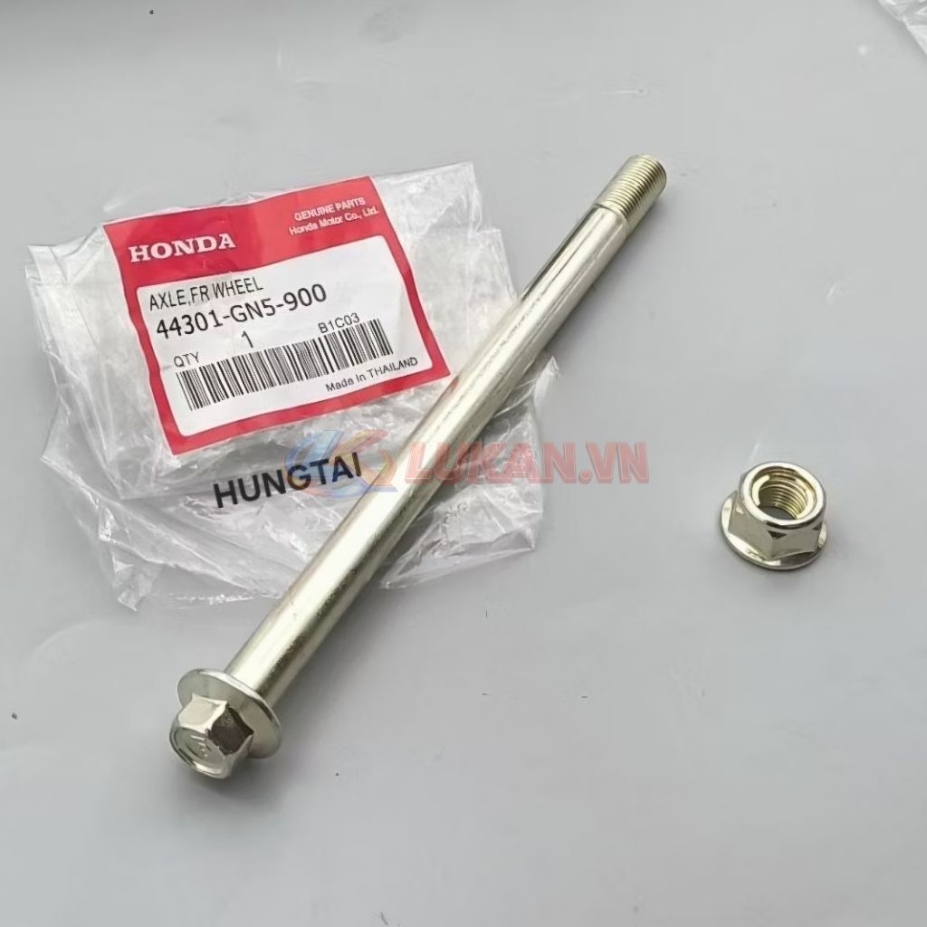 Trục cốt đùm bánh trước xe DREAM Thái zin Honda đầu số 10 - Ảnh 3