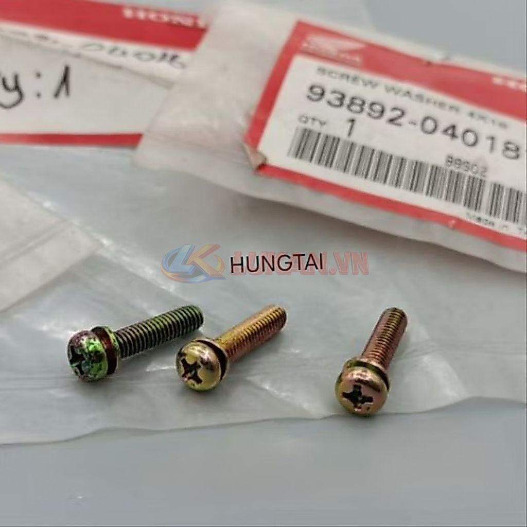1 ốc, vít chén bình xăng con DREAM, WAVE, FUTURE.... zin 93892-04018-18 - Ảnh 2