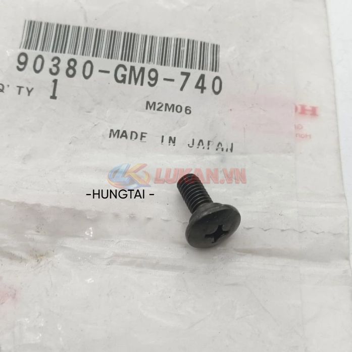 Ốc vít nhựa đuôi rùa xe WAVE Thái, ALPHA... zin Honda Japan 09380-GM9-740 - Ảnh 3