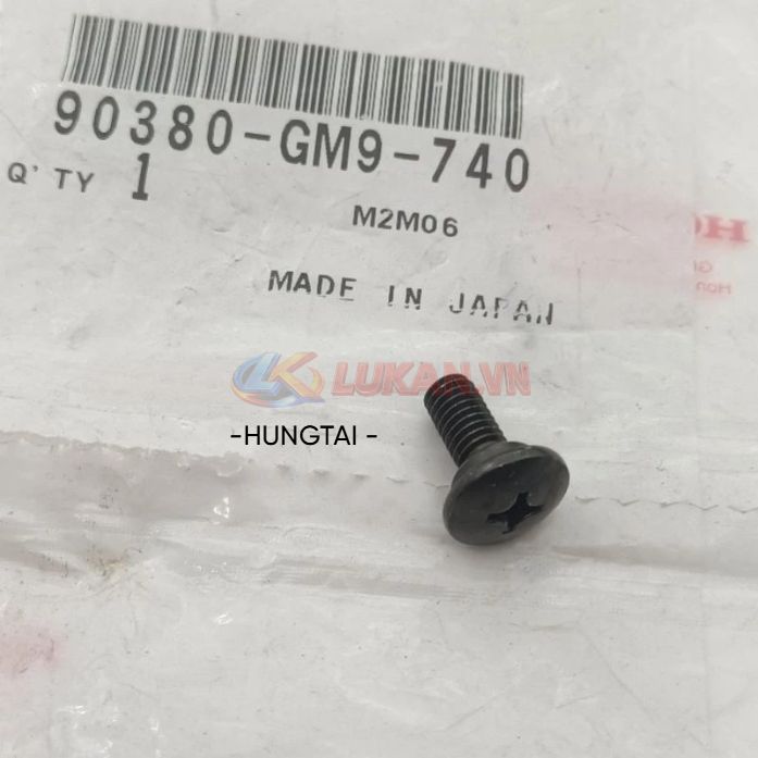 Ốc vít nhựa đuôi rùa xe WAVE Thái, ALPHA... zin Honda Japan 09380-GM9-740 - Ảnh 4