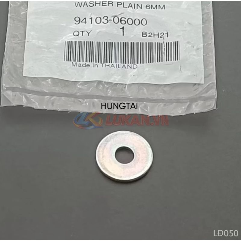 Đệm phẳng, lông đền yên, bửng yếm WAVE, FUTURE... 6mm zin 94103-06000