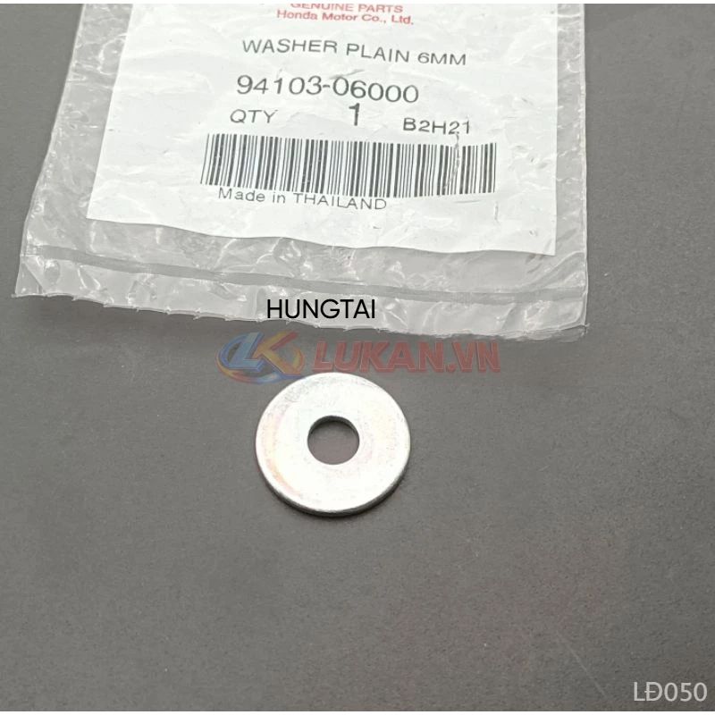 Đệm phẳng, lông đền yên, bửng yếm WAVE, FUTURE... 6mm zin 94103-06000 - Ảnh 2