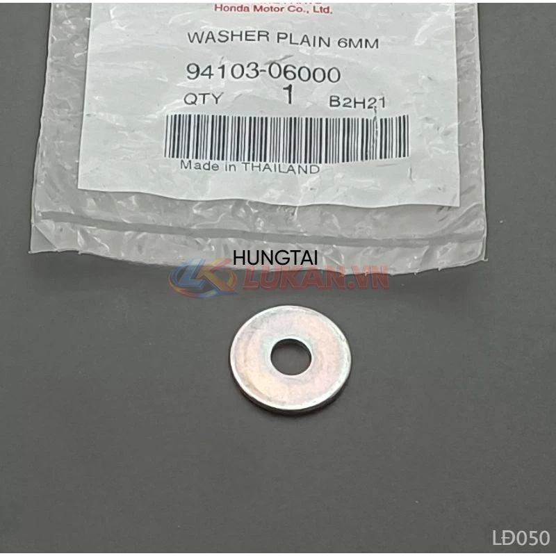 Đệm phẳng, lông đền yên, bửng yếm WAVE, FUTURE... 6mm zin 94103-06000 - Ảnh 3