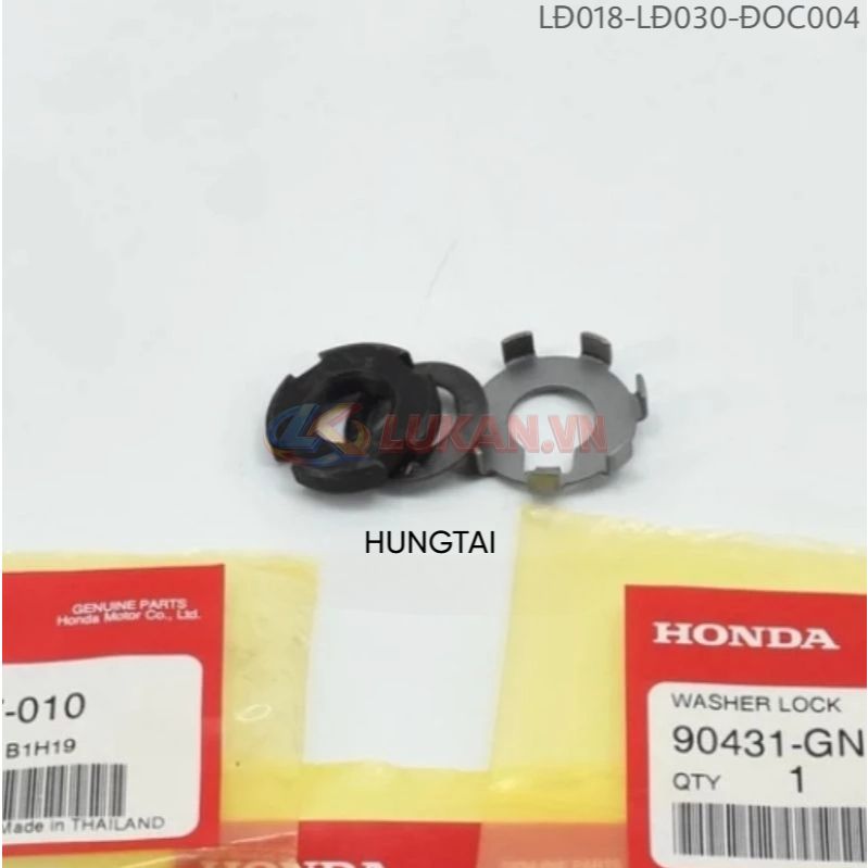 Bộ 3 đệm ốc cốt dên, khóa chuông nồi DREAM, WAVE, FUTURE... zin 90432-086-000 - Ảnh 2